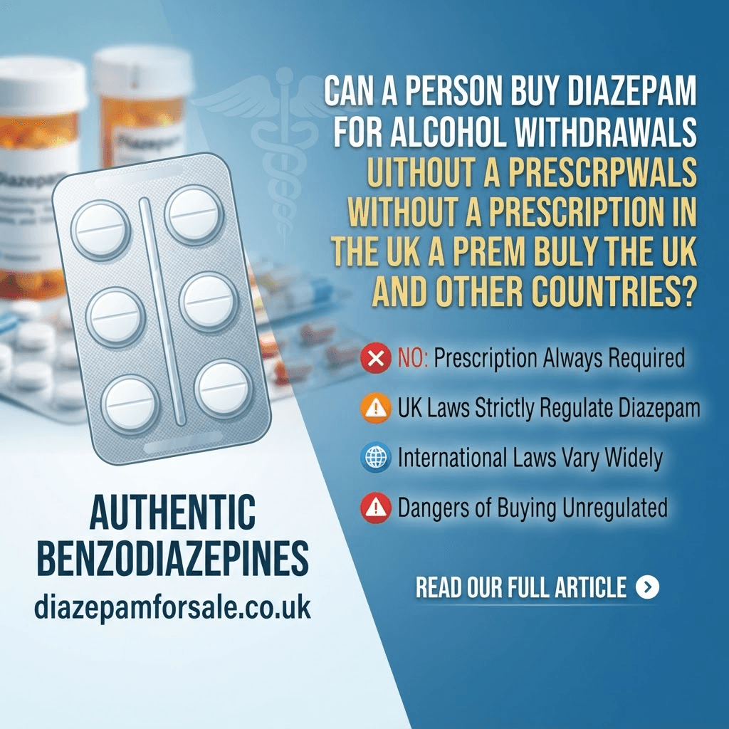 Can a Person Buy Diazepam for Alcohol Withdrawals Without A Prescription in the UK and Other Countries?